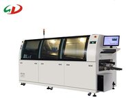 Automatic SMT online lead free dual DIP wave soldering machine for PCB 350